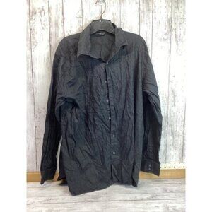 Goth y2k indie normcore gorpcore fisherman Axist Black Button Down Shirt XL